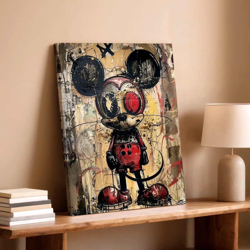 Wall Art Abstract Mouse Character Graffiti Canvas Print Urban Street Pop Decor gallery