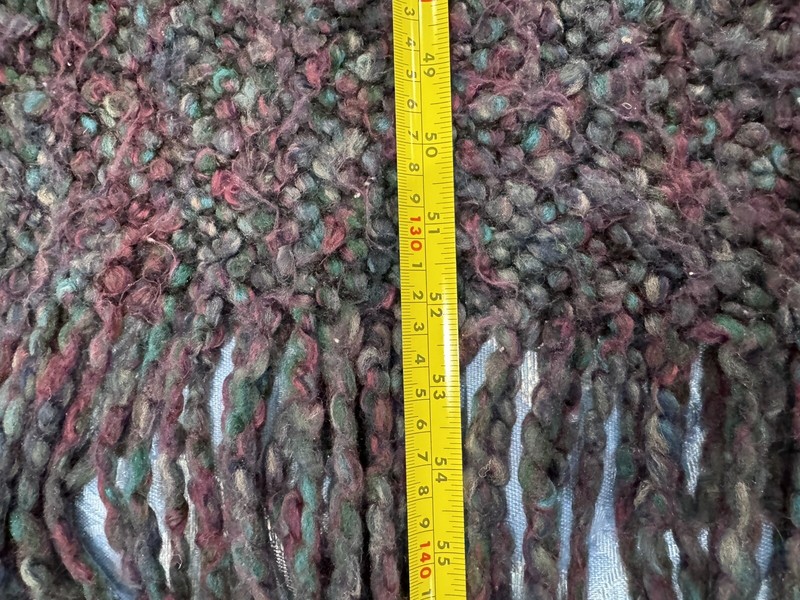 Kennebunk Weavers Throw Blanket Knit Purple Cranberry Made in USA 54” X 44” BH gallery