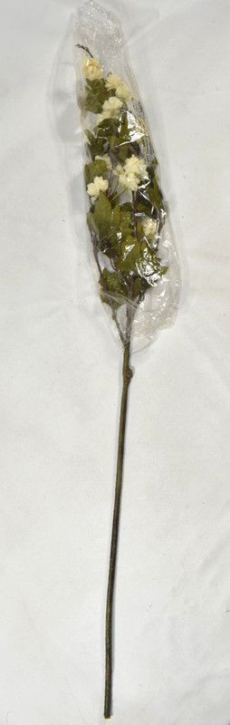 Pottery Barn Faux Ivory Hops Branch Artificial Flowers 42" Stem NEW gallery