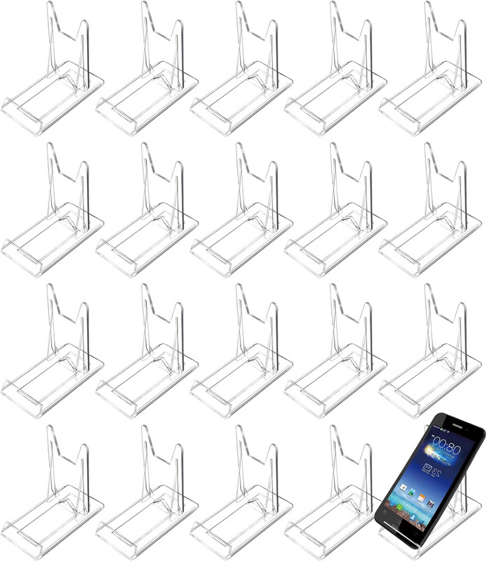 20 PCS Acrylic Plate Stand Clear Acrylic Adjustable Display Acrylic Display Ease