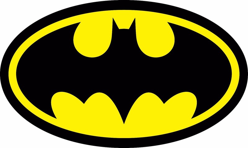 Diecut Vinyl BATMAN LOGO Decal Sticker Comic Dark Knight Colored