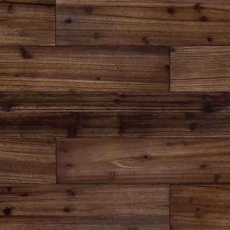 1/3 In. X 3/8 Ft. X 4 Ft. Brown Solid Pine Wall Planks Rustic Barn Wood Finish D gallery