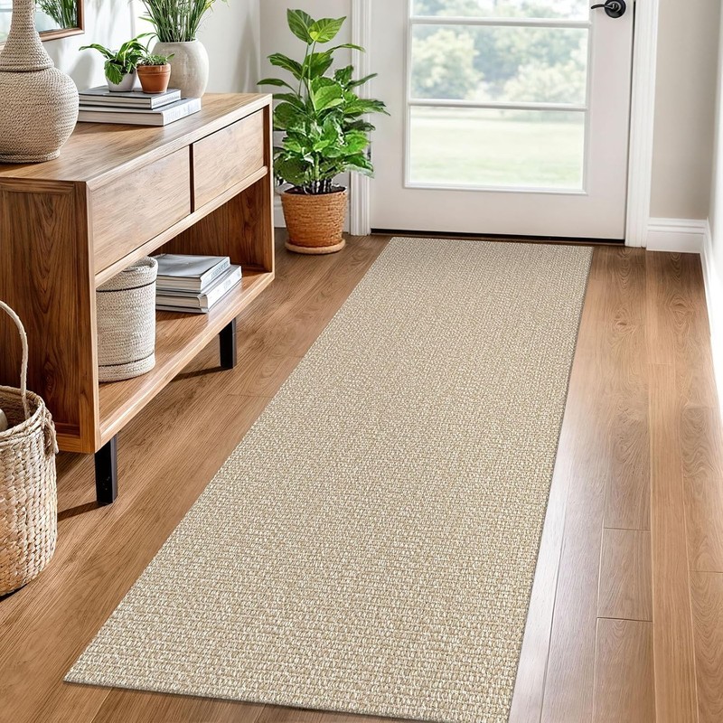 Washable Runner Rug 2×6 Ft Non Slip Runners for Hallways Cotton Rubber Backed