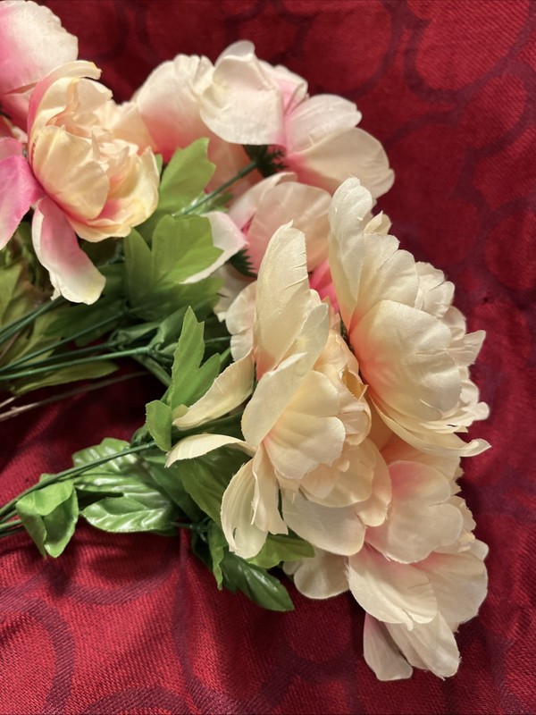 Silk Peony Artificial Fake Flowers Bunch Bouquet Home Wedding Party Decor - 9455 gallery