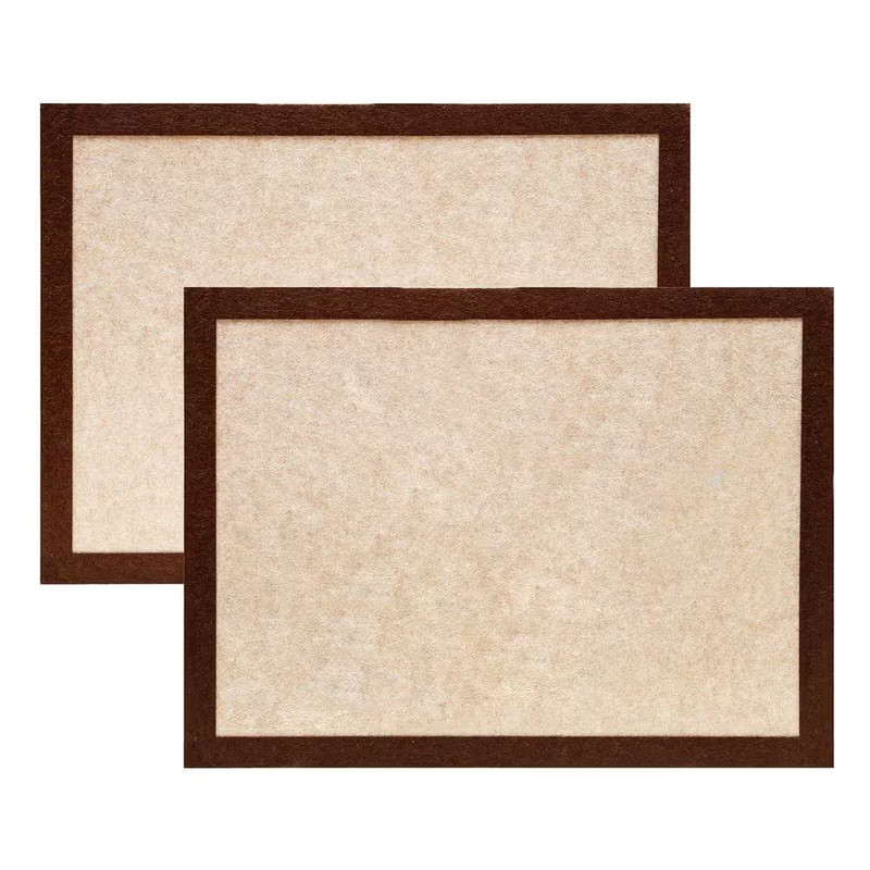 2 Pack Felt Pin Board 15.7 X 11.8 Inch Bulletin Notice Board with 35 Push Pins S