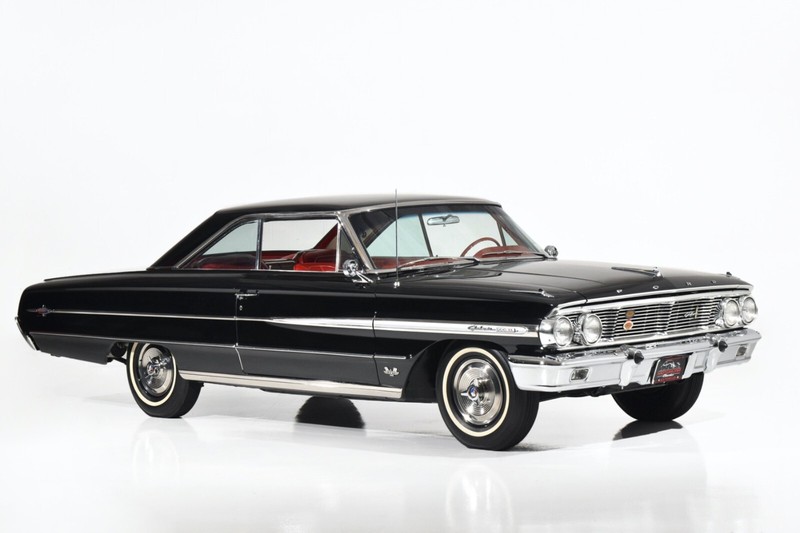 1964 Ford Galaxie 500XL black | 24×36 inch POSTER | vintage classic car