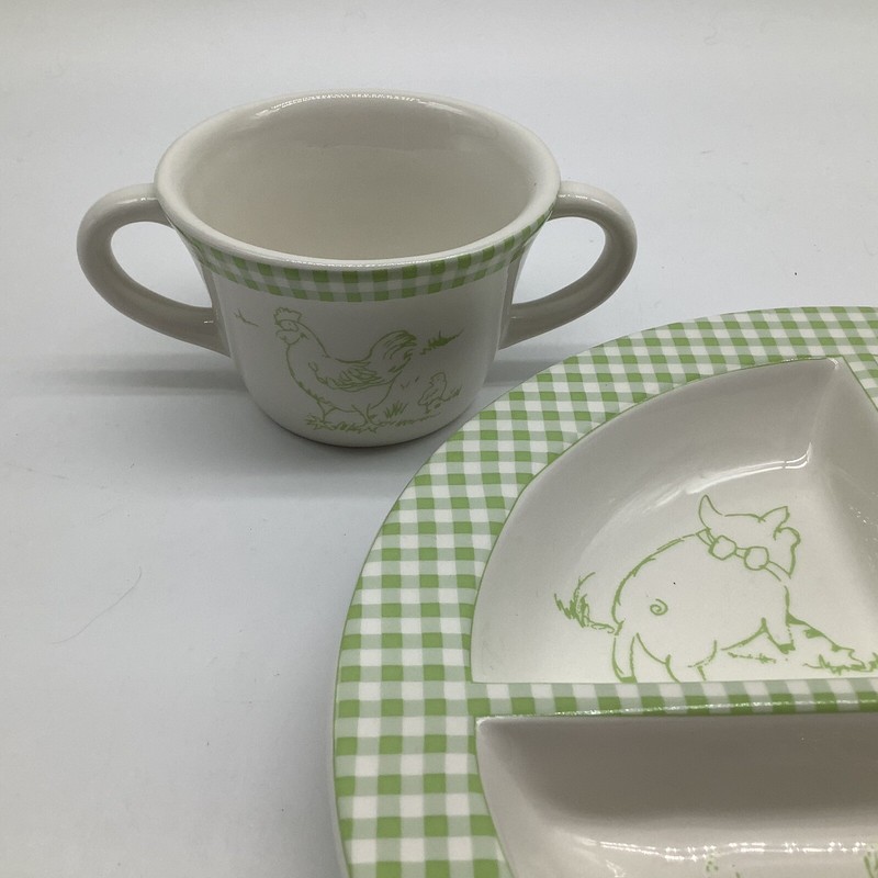 MWW Market Childs Plate and Cup Set Collectible Dinnerware Childs Dinnerware gallery