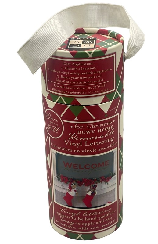 dcwv home welcome the season of wonder vinyl lettering decor Christmas READ used