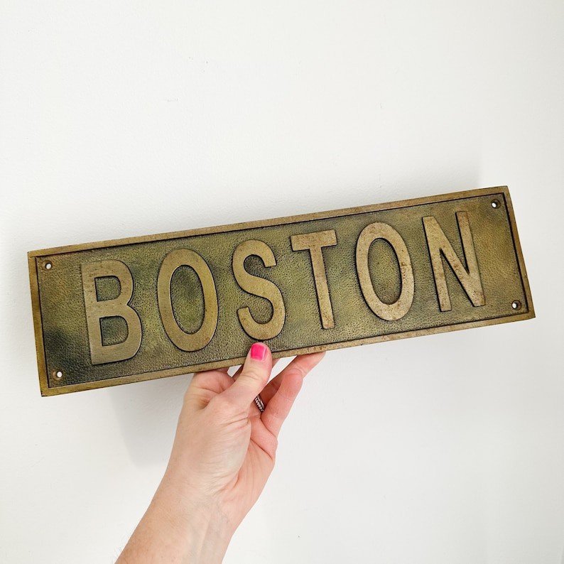 Personalized Brass Plaque – Heavy duty cast brass 3D signs, Name Plates,