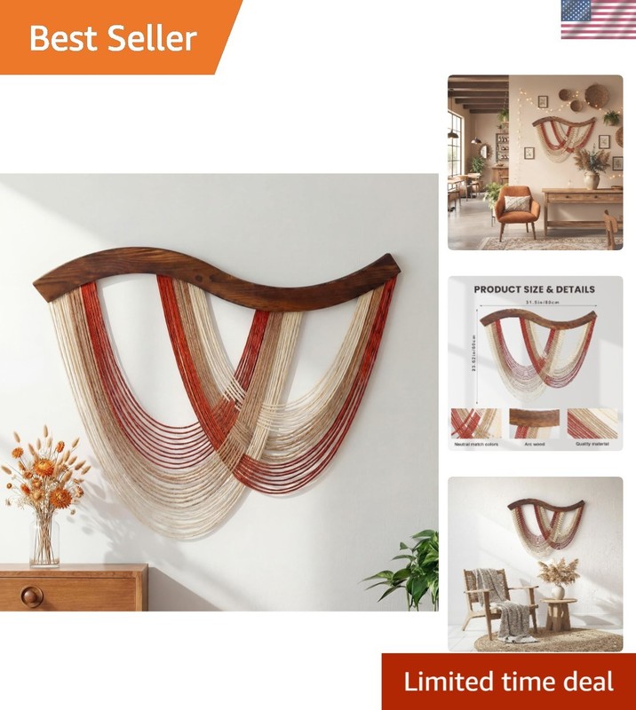 Artisanal Cotton Macrame Wall Art – Nature-Inspired Ombre Decor for Modern Homes