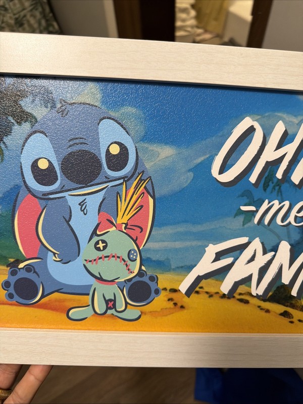 Lilo & Stitch Sign Ohana Means Family Wooden Wall Decor Art gallery