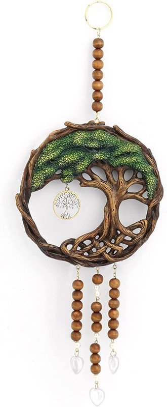 13 3/4″ Tree Of Life Wicca Wall Pendent Resin Sculpture collectible wall decor