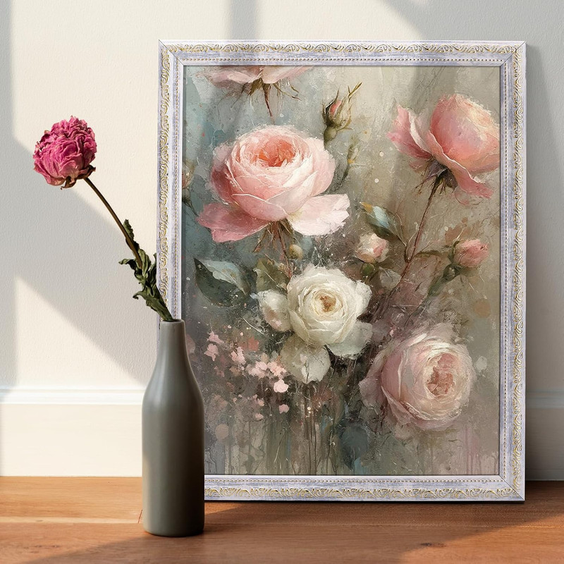 Ornate Vintage 11x14 Picture Frame for Wall Mounting, White, 1 Pack gallery