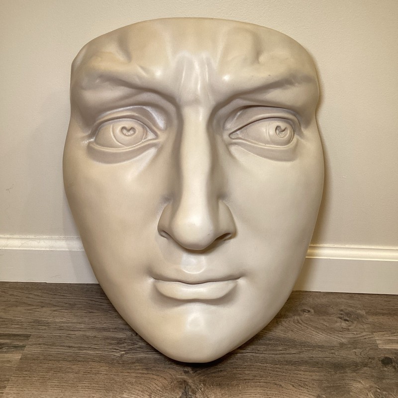 Michaelangelo David Wall Face Mask 16.5” Fiberglass Resin Pop Art Decor Large