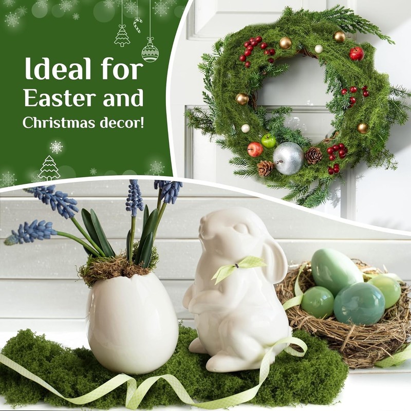 Artificial Moss 50g – Realistic Decorative Green Moss for DIY Crafts gallery