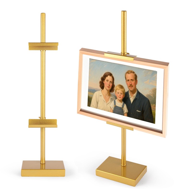Adjustable Tabletop Easel Stand for Picture Frames, Picture Easels for Displa…