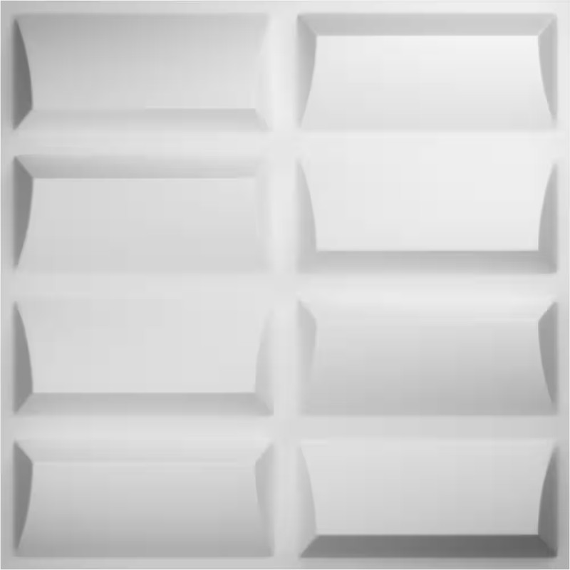 1 In. X 19-5/8 In. X 19-5/8 In. White PVC Robin Endurawall Decorative 3D Wall Pa