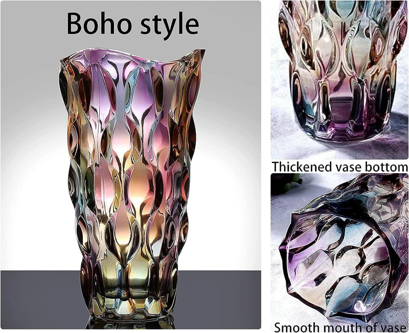 CEMABT Glass Vases for Flowers，Thickened 3.4 Lb Morden Vases for Tables Centerpi gallery