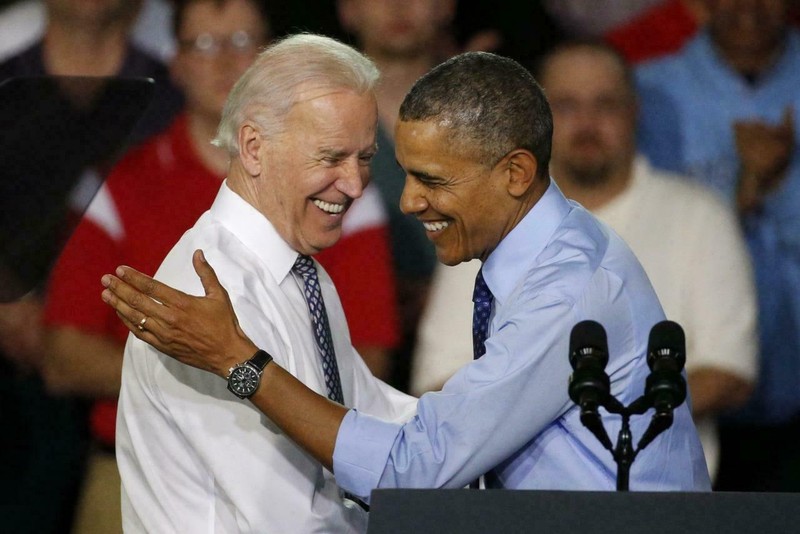 JOE BIDEN BARACK OBAMA GLOSSY POSTER PICTURE PHOTO BANNER PRINT president 6312