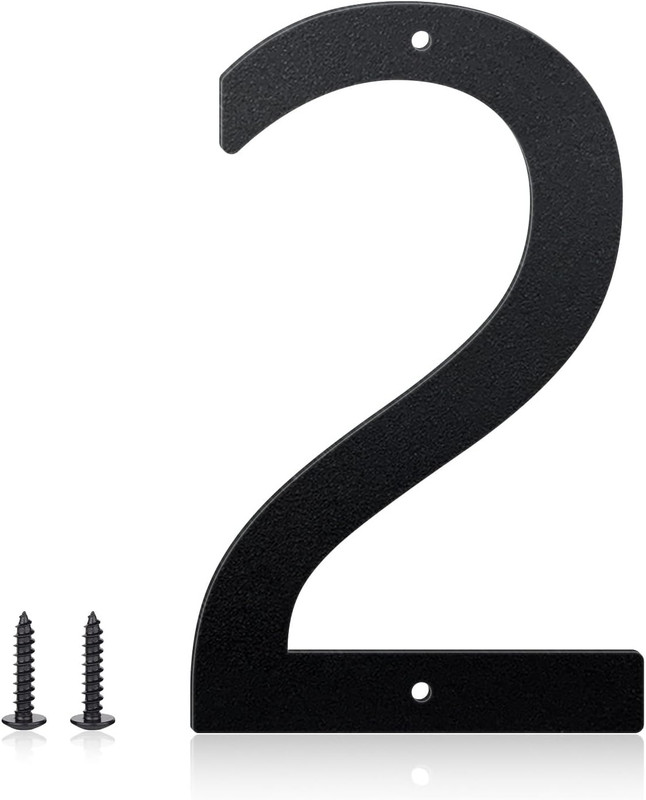 8 Inch House Numbers and Metal Letters for Outdoor Signs, House Numbers for Outs