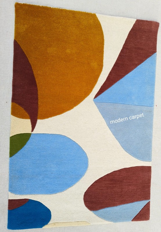 Modern Shape Rugs 3x5 Feet Handmade 100% Woolen Hand Tufted For Home Decoration gallery