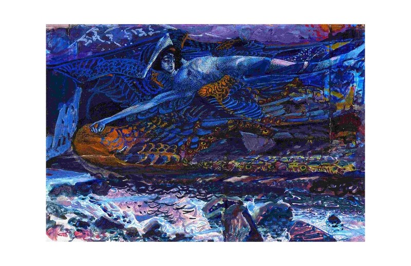 Mikhail Vrubel Fallen Demon : Archival Quality Giclée Art Print 1902 gallery
