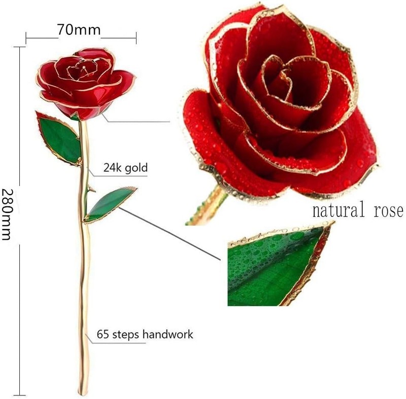 Luxury Gold Dipped Rose Flower Gift for Mothers Day and Special Occasions gallery