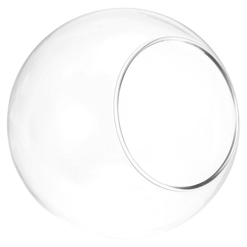 Round Globe Terrarium Air Plant Planter, 4 Inch Glass Table Clear