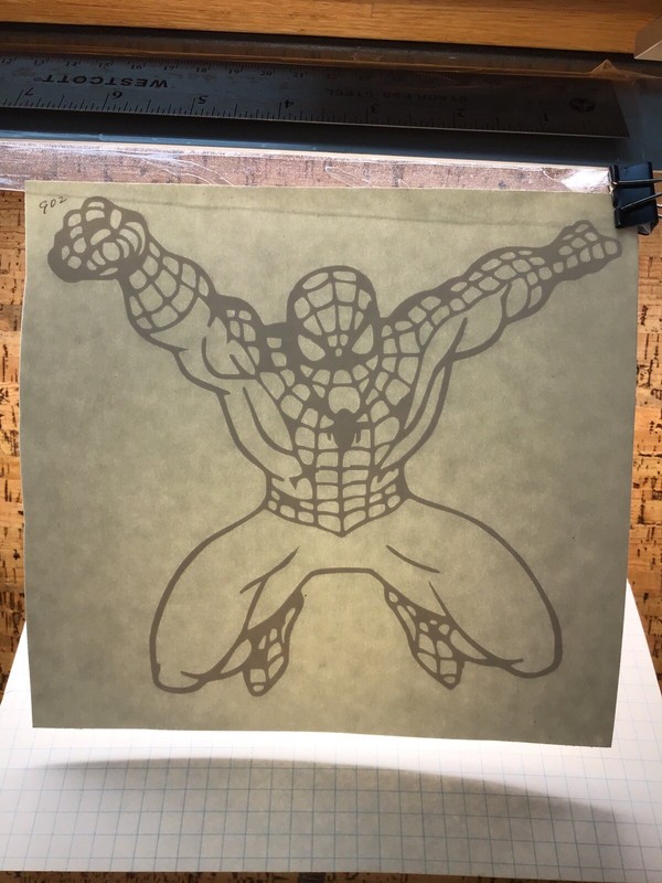Spiderman Jumping Big – WHITE – Vinyl Sticker Decal – MM4.3.902