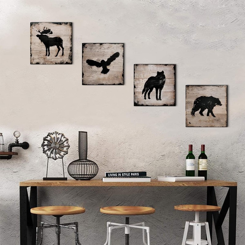 Nature-Inspired Canvas Wall Art Set for Living Rooms and Nurseries - 4 Panels gallery