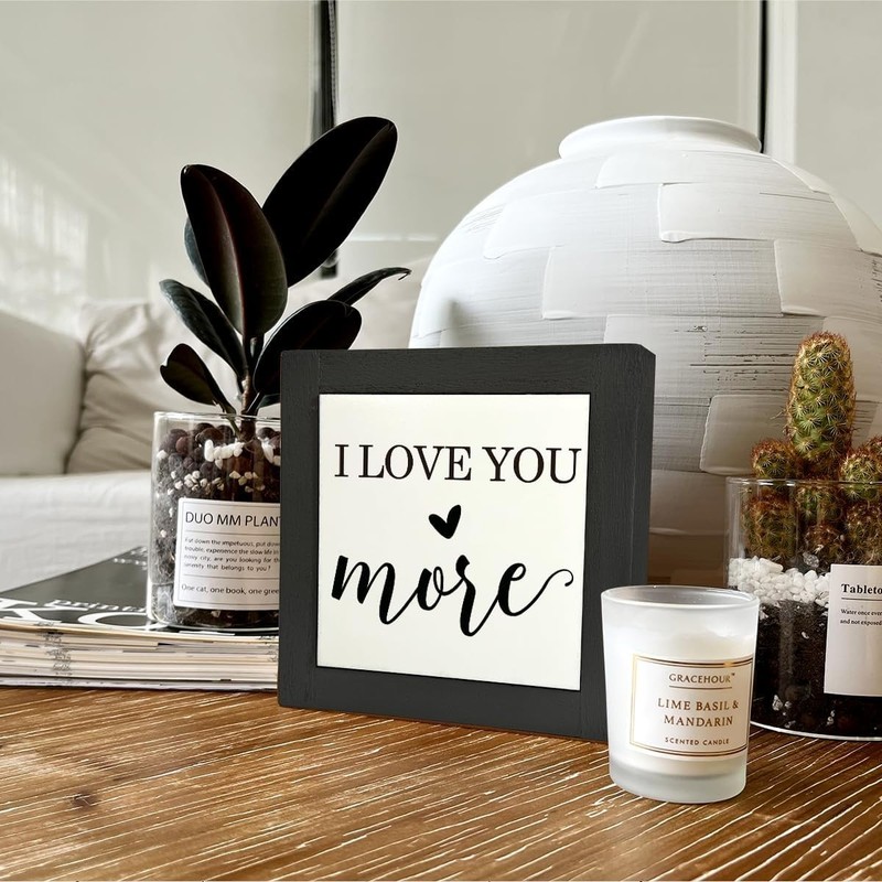 Inspirational Wood Signs - Love Signs & Plaques for Desk, Tabletop, Shelf & K... gallery