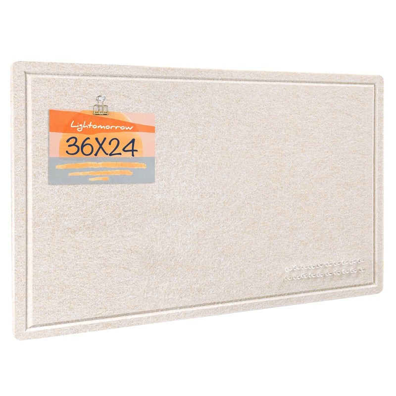 Bulletin Board 36 x 24 inches Felt Board – Decorative Pin Board Cork Board Al…