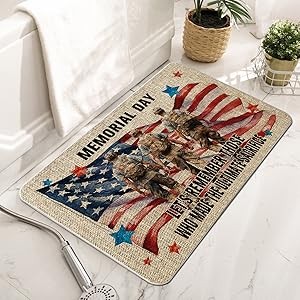 250th Anniversary Door Mat 4th of July Red White and Blue Decor Memorial Day gallery
