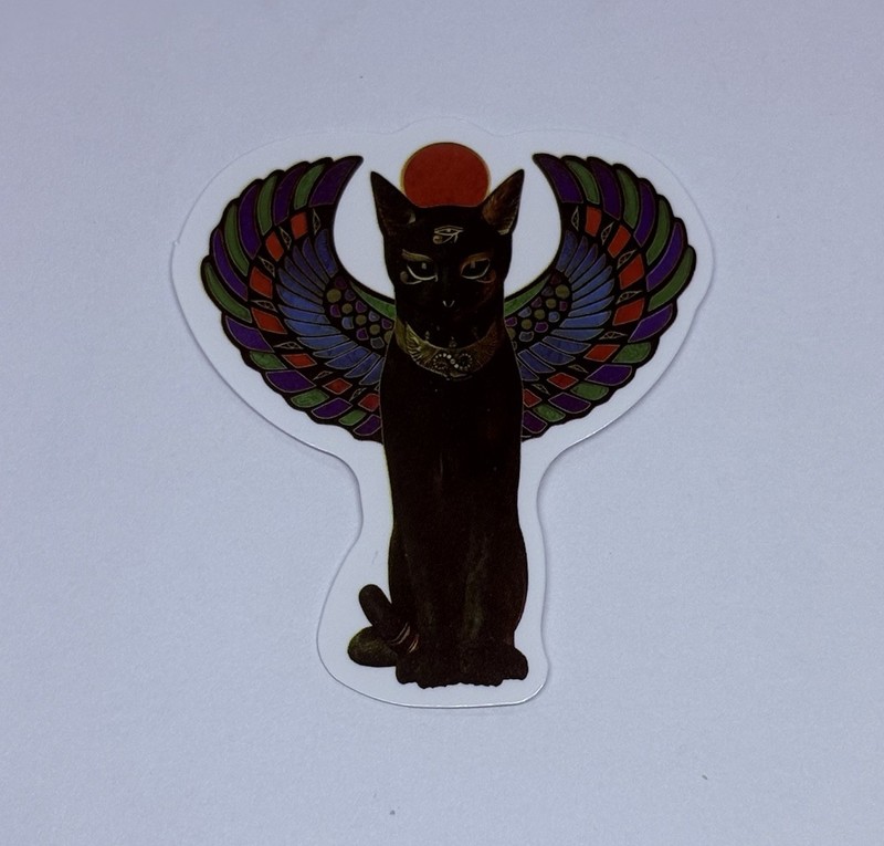 Bastet Cat Goddess Sticker Decal Mythical Egypt Art Vinyl Journal Decor Tc9