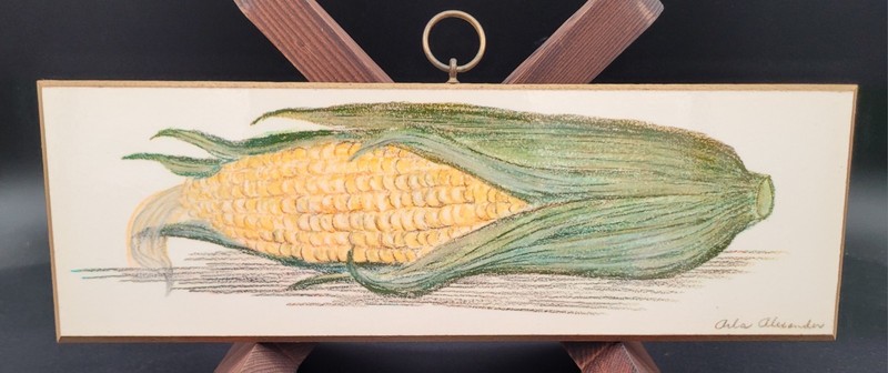 Arla Alexander MCM Kitchen Wall Hanging Corn Carrot Green Beans Vintage Retro gallery