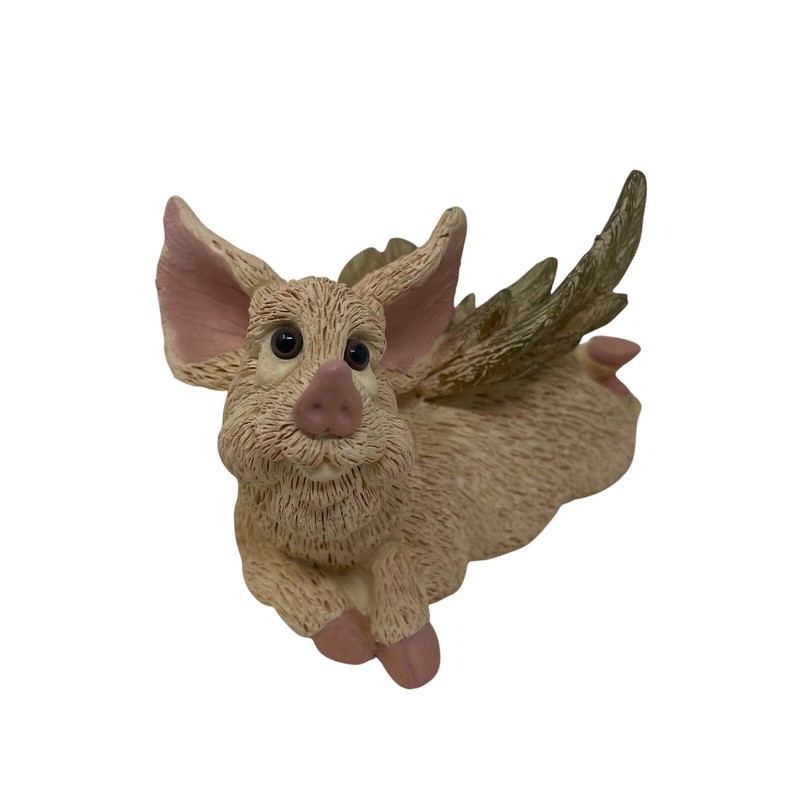 “Angelic Pigasus” Pig With Wings Resin Figurine
