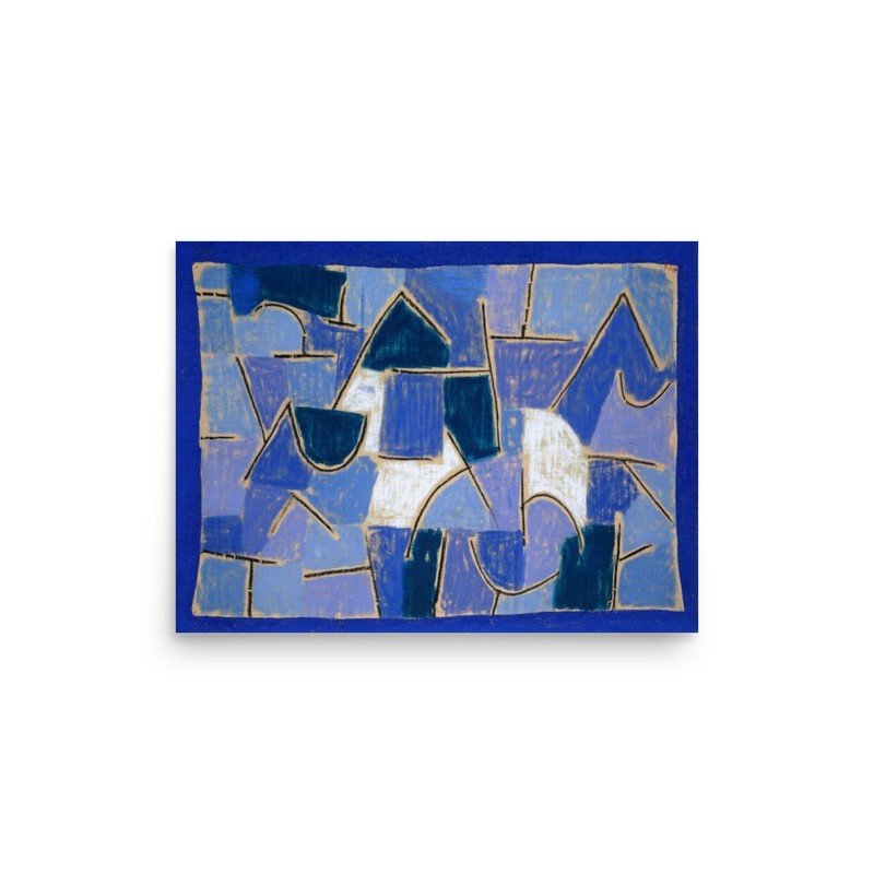 Paul Klee Vintage Blue Night Wall Art Print