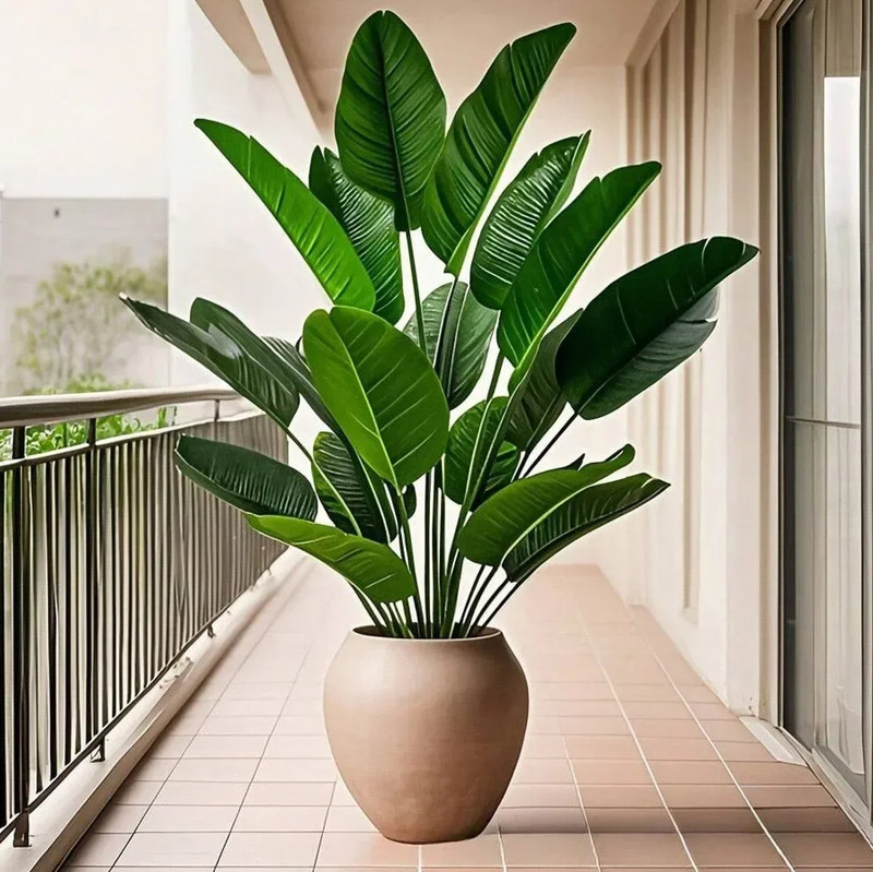 Leaves Artificial Plants Large Tropical Palm Tree Fake Banana Plants Leaves Real gallery
