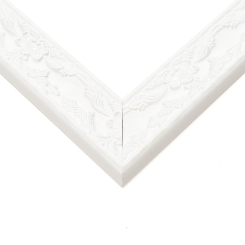 10×8 Frame White Solid Wood Picture Frame Width 1.75 Inches | Interior Frame Dep
