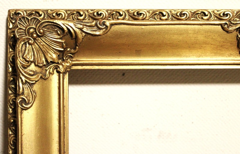 VINTAGE FITS 11 X 14 FRENCH BAROQUE PICTURE FRAME GOLD GILT ORNATE WOOD ROCOCO
