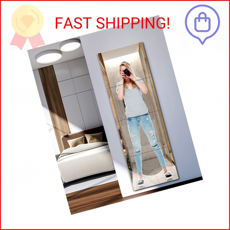 Unbreakable Full Length Mirror For Wall Mounted, Over The Door Mirror, Full Body