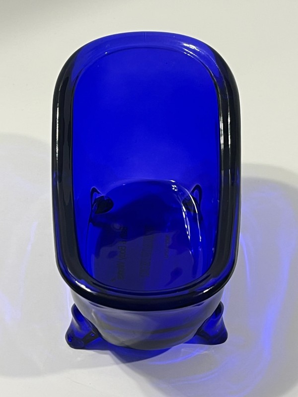 Cobalt Blue Glass Bath Tub Claw Foot Decor ~ Bath and Body Works ~ LNUC gallery