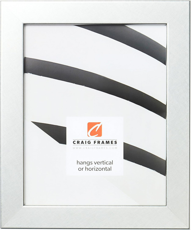 Bauhaus 125 Picture Frame, 12 X 36 Inch, Brushed Silver