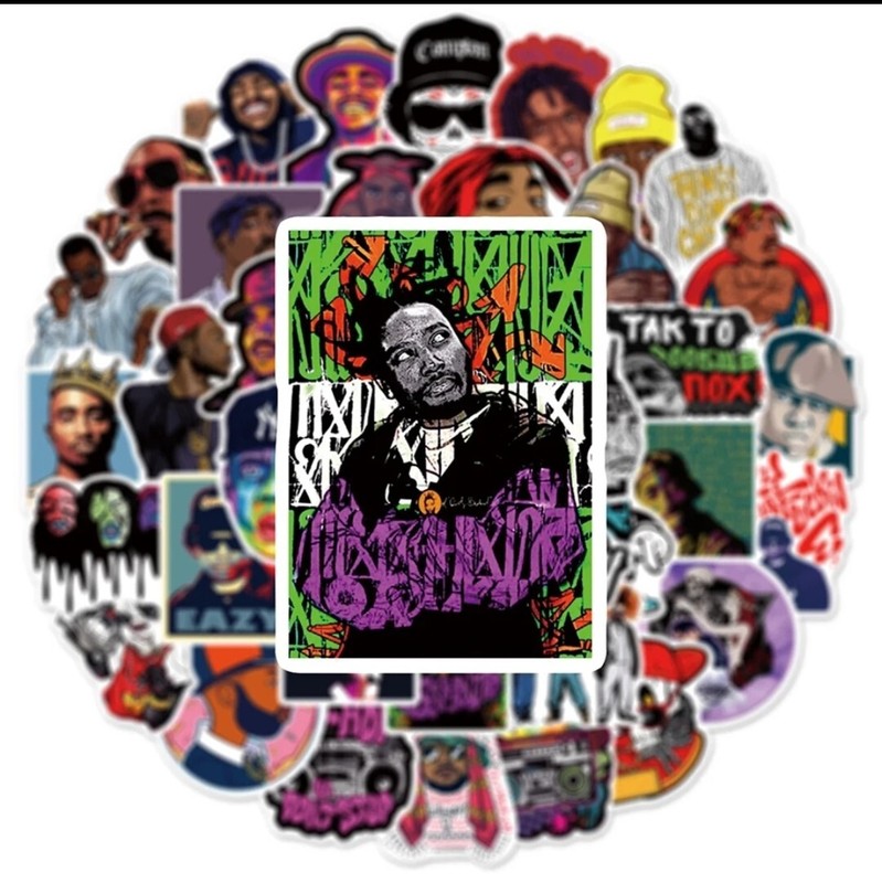 20 PCS Hip Hop Rapper Rap Music Stickers BRAND NEW gallery