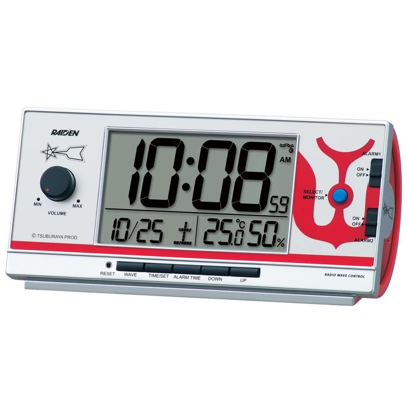Seiko Clock Alarm Clock, Table Clock, Character Design, Ultraman RAIDEN PYXIS, R