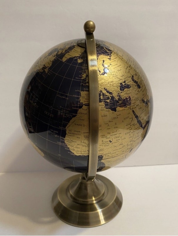 World Globe Learning Earth Map Vintage Geographic Globe w/Stand Desk Decor gallery