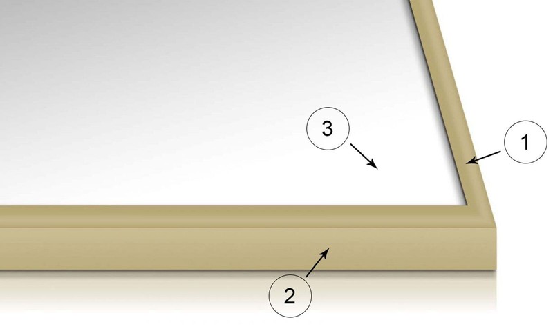 24x36inch Gold Matte Aluminium Poster Picture Photo Frame 61x91,5cm wall mounted gallery