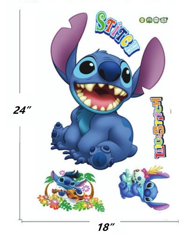 Large Lilo & Stitch Removable Wall Stickers Decal Kids Nursing Room Home Decor gallery
