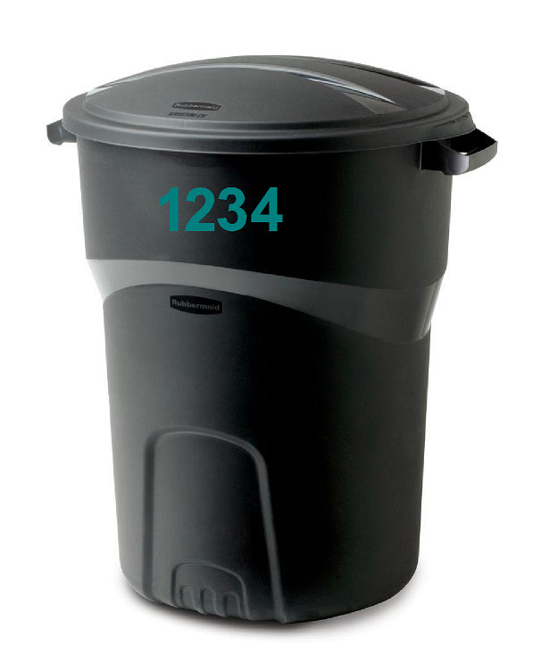 2" Inch Premium Mailbox Number Vinyl Decal Sticker Sheet (Teal) gallery
