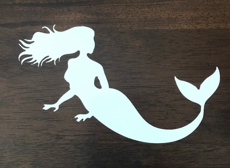 Mermaid Sticker – surfer Girl Sea Beach Waves Islands Tropical Mermaids